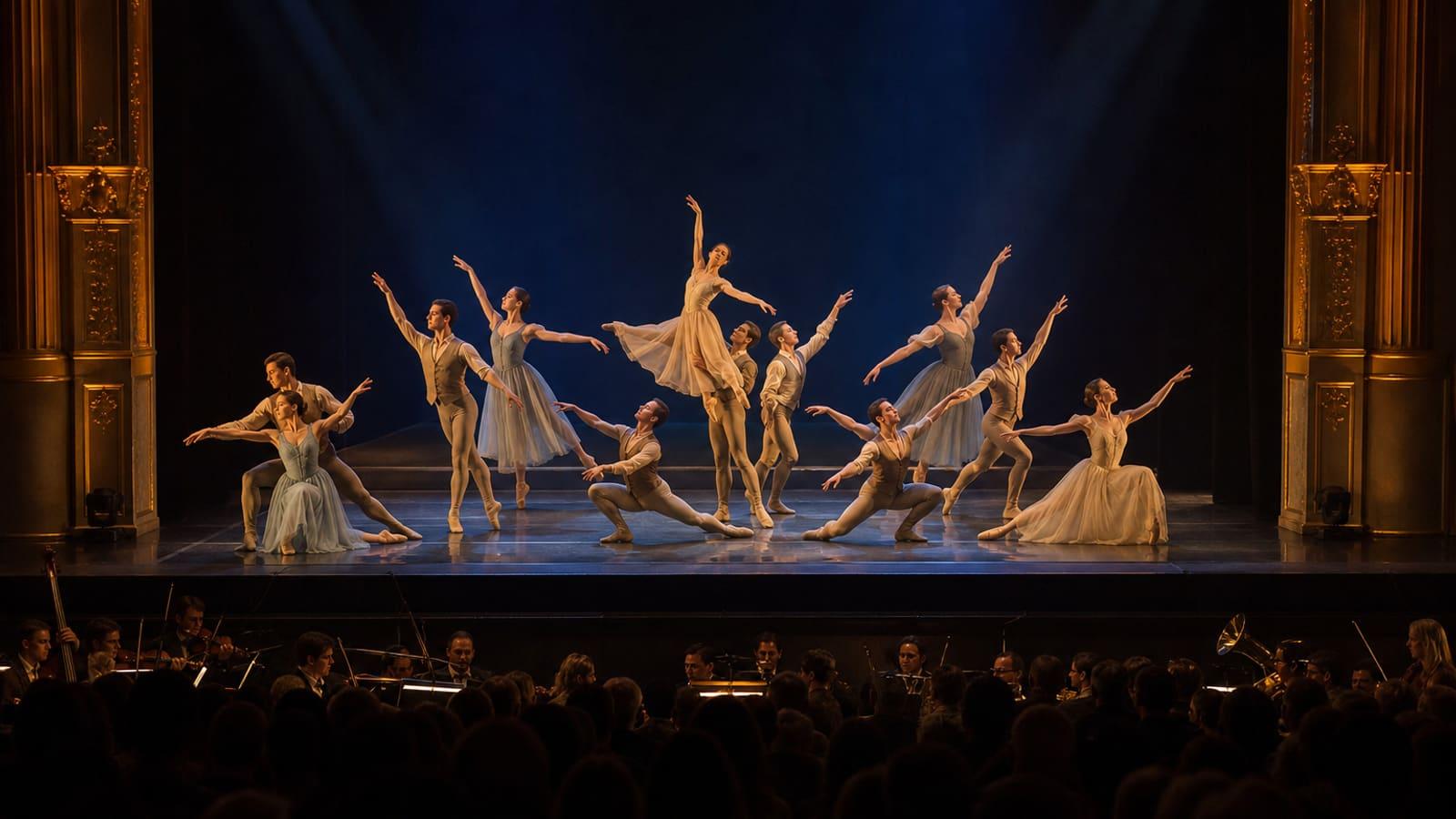 Dance performance on a community theater stage